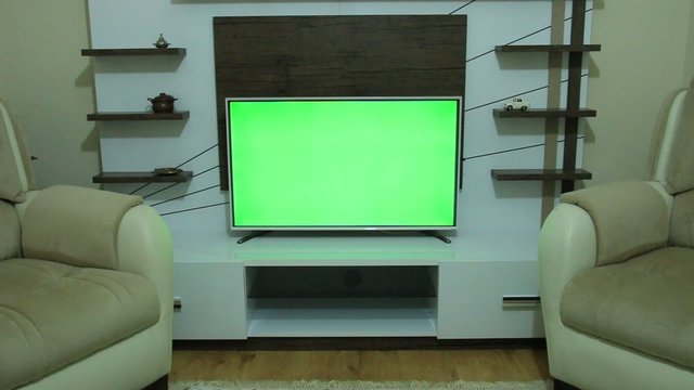 yeşil televizyon ekranı
