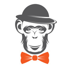 monkey gentleman in Hat