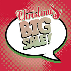 Christmas sale illustration over texture color background