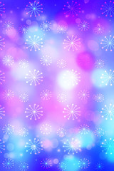 Artistic bokeh lights background with graphic elements