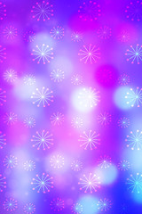 Artistic bokeh lights background with graphic elements