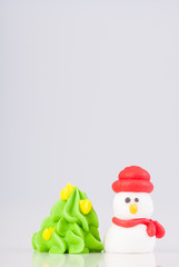 Christmas Decoration, snowman on white background