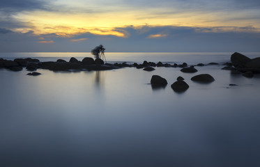 Seascape sunset Thailand 