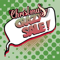 Christmas sale illustration over texture color background