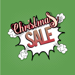 Christmas sale illustration over texture color background