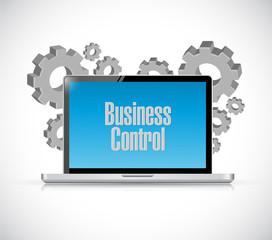 business control tech computer sign concept