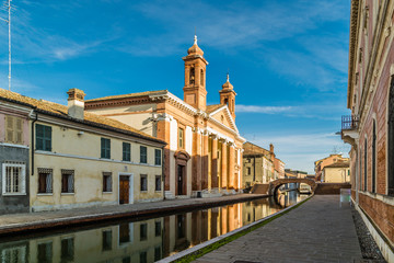 Obraz premium Saint Camillo Hospital in Comacchio, the little Venice