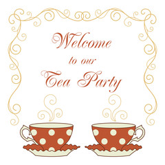 Tea party card