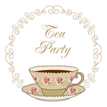 Tea party card