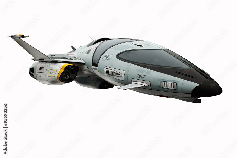 Wall mural spaceship