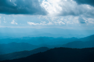 mountain and sky