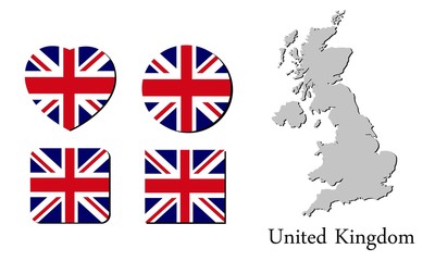 flag map united kingdom