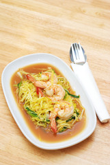 Stir fry shrimp