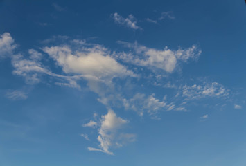 Beautiful of clouds in the blue sky