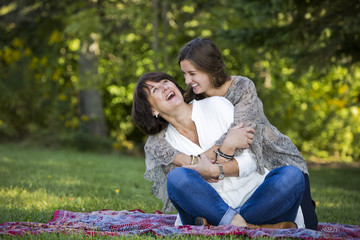mother and daughter