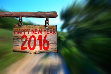 Happy new year 2016 sign