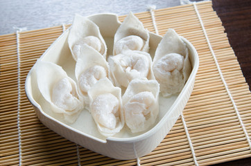 Fototapeta na wymiar Asian cuisine, meat dumpling