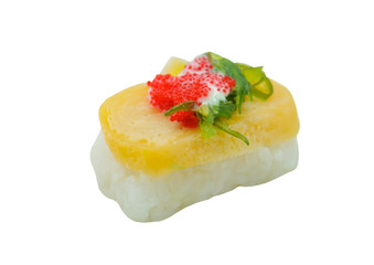 Sushi isolated on white background