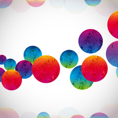 Multicolor abstract bright background. Circles elements.