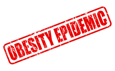 OBESITY EPIDEMIC red stamp text