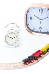 機関車と時計