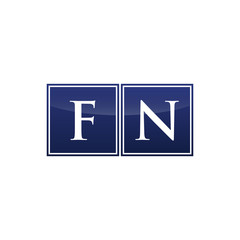 Letter Initial Logo FN