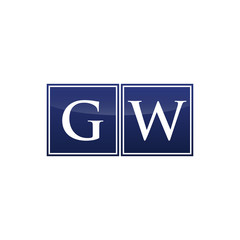 Letter Initial Logo GW