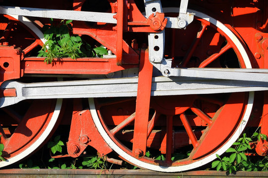 Steam locomotive detail