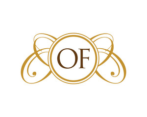 OF Luxury Ornament Initial Logo
