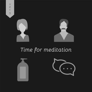 Icon Collection "Time for meditation"