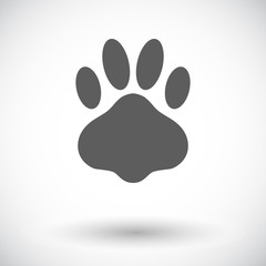 Paw flat icon