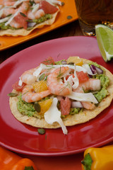 Shrimp Ceviche Tostada