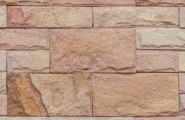 Brown marble brick wall abstract for background