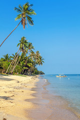 Sunny morning on Bang Po beach..Koh Samui. Thailand..