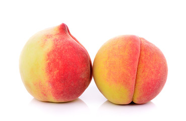 peach on a white background