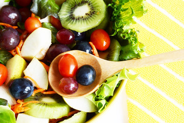 fruit and vegetable for salad