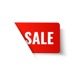 Sale - vector red label