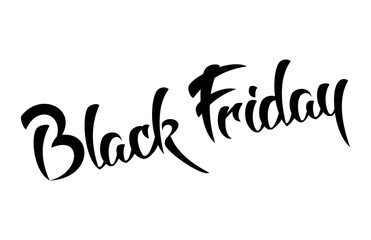 Black friday - vector handmade lettering