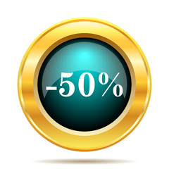 50 percent discount icon