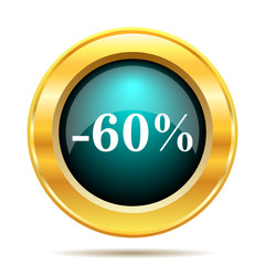 60 percent discount icon