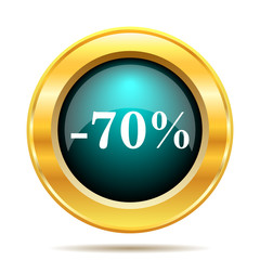 70 percent discount icon