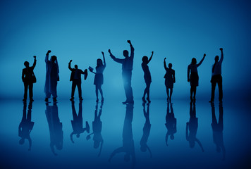 Fototapeta premium Business Corporate People Succesful Celebration Concept