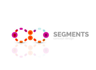 Vector outline minimal abstract geometric logo