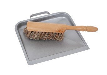 Dust pan and brush