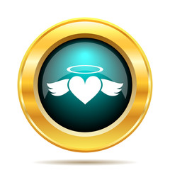 Heart angel icon