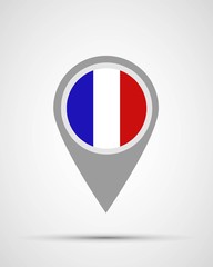France  flag location