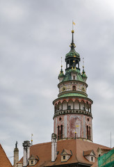 Cesky Krumlov castle tower