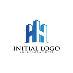 Initial H Tower Building logo icon