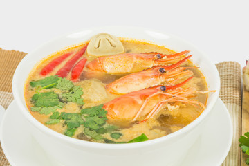 Sour prawn soup