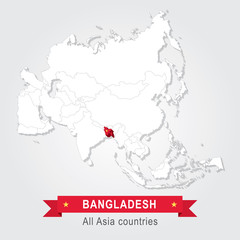 Bangladesh. All the countries of Asia.